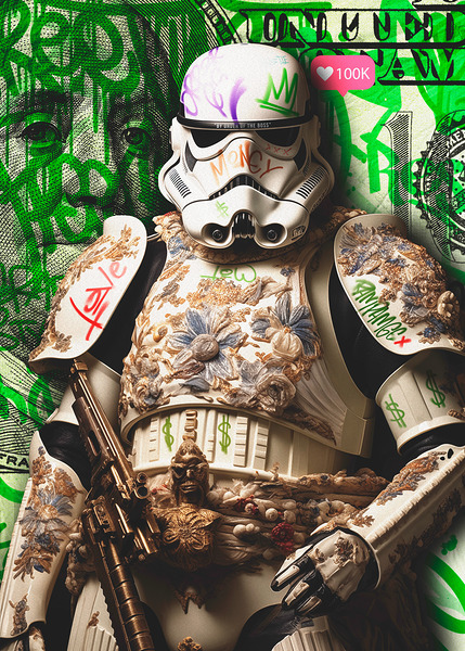 the stormtrooper PopArt 1 by Motvink