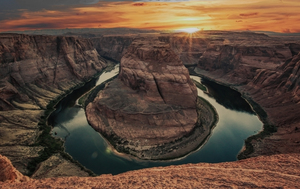 SUNSET AT THE BEND