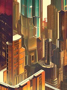 city buildings urban skyline skyscrapers downtown