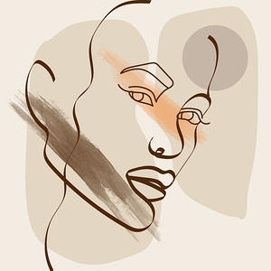 drawing woman lady power africa boho bohemian soi