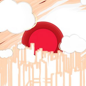 rising japan white japanese red sun lunisolar the