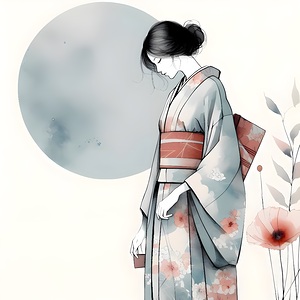 woman kimono geisha japan culture asia japanese t