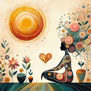 yoga meditation sun spiritual nature surreal harm