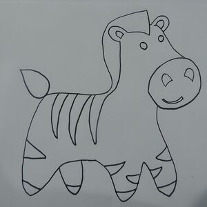 zebra drawing