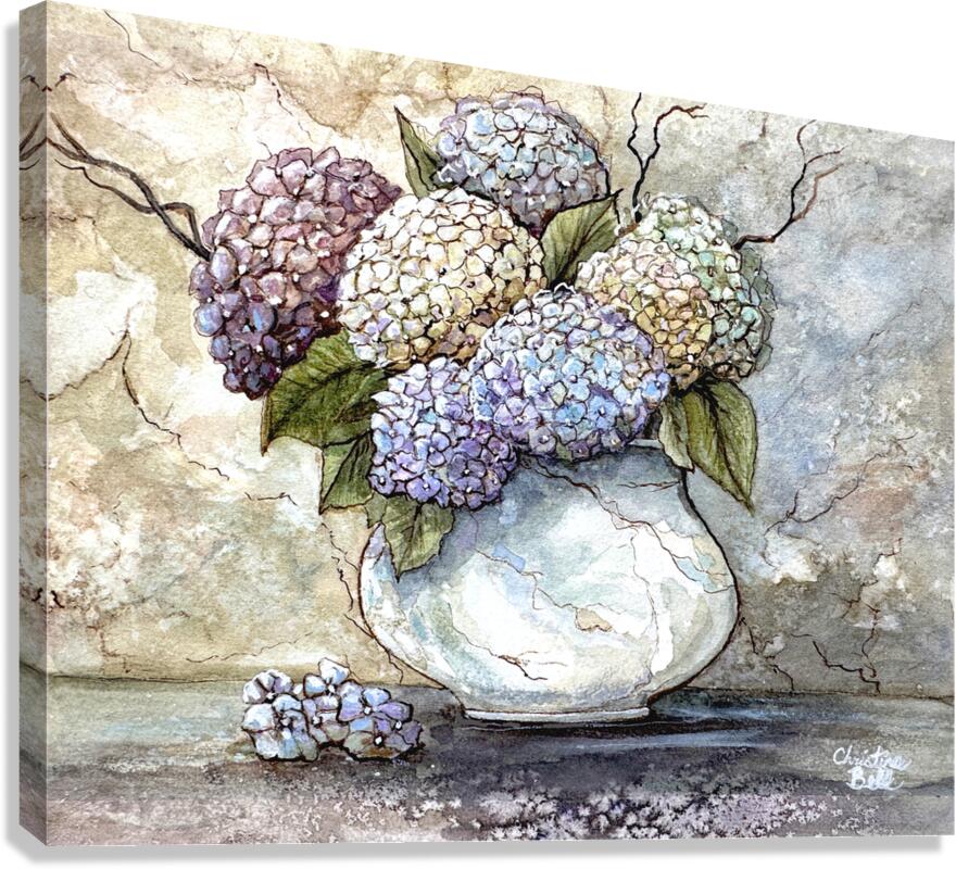 Delicate Hydrangea Canvas Print