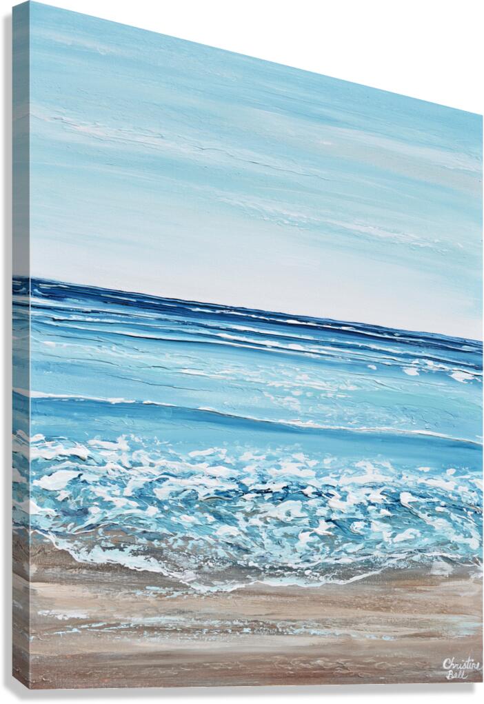 Sapphire Waves Canvas Print