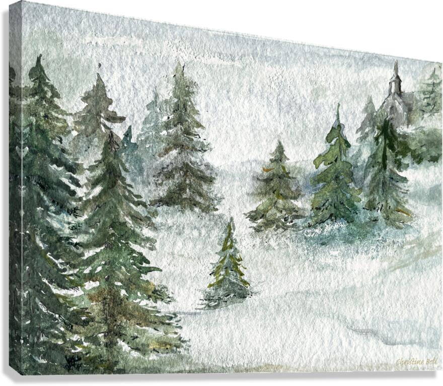 Misty Forest I Canvas Print