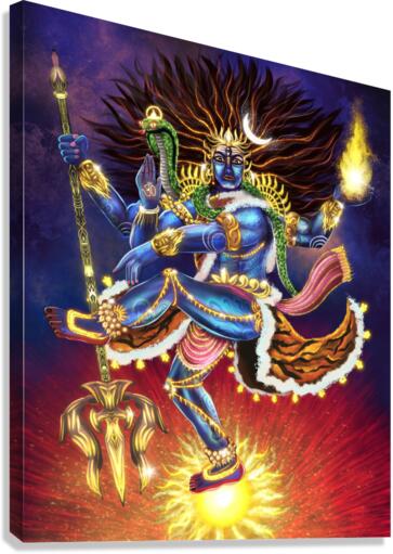 Shiva Dancing Canvas Print