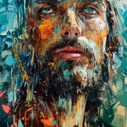 Oil paint brush strokes paint splashes An imp 32.
