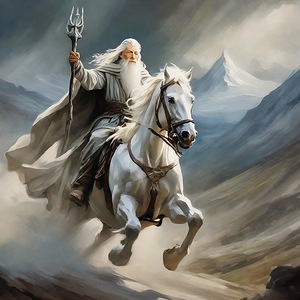 Gandalf on his charger