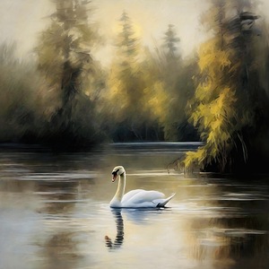 Elegant swan