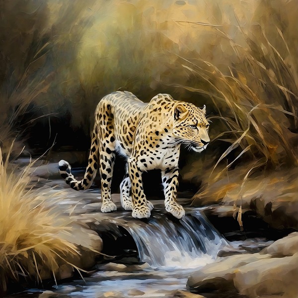 Thirsty Leopard Print