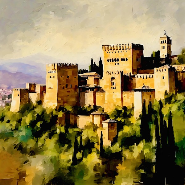 Alhambra fortress by Island Art Studio