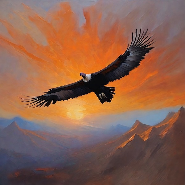 On the wings of a condor by Island Art Studio