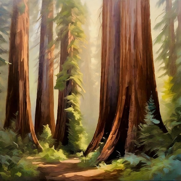 Forest giants Print