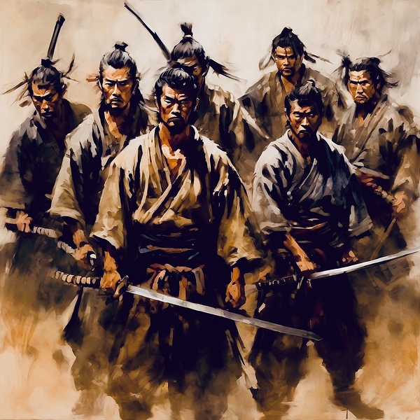 The Seven Samurai  by Island Art Studio