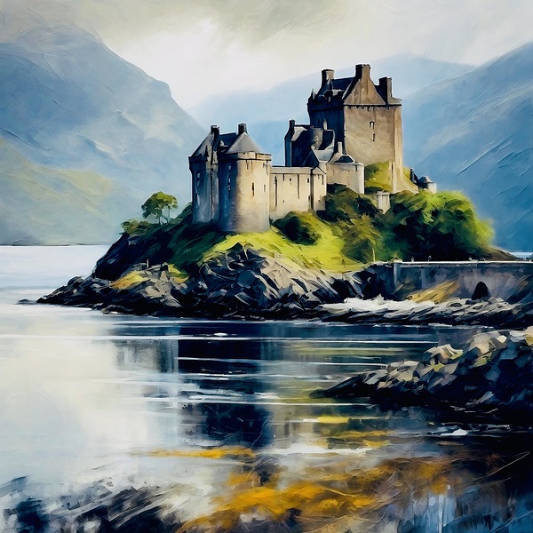 Eilean Donan Castle by Island Art Studio