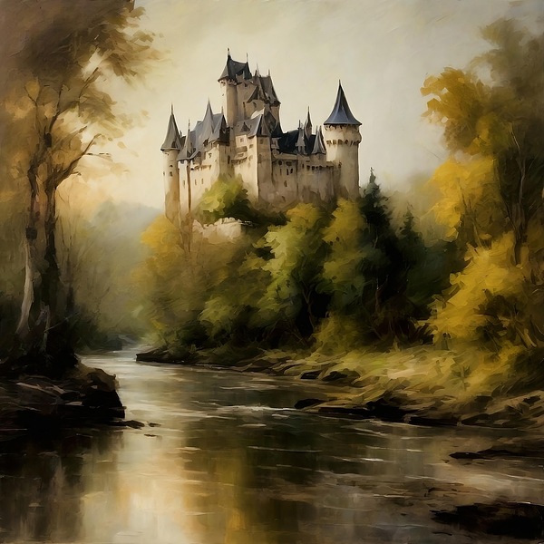 Mythical Bavarian Castle by Island Art Studio