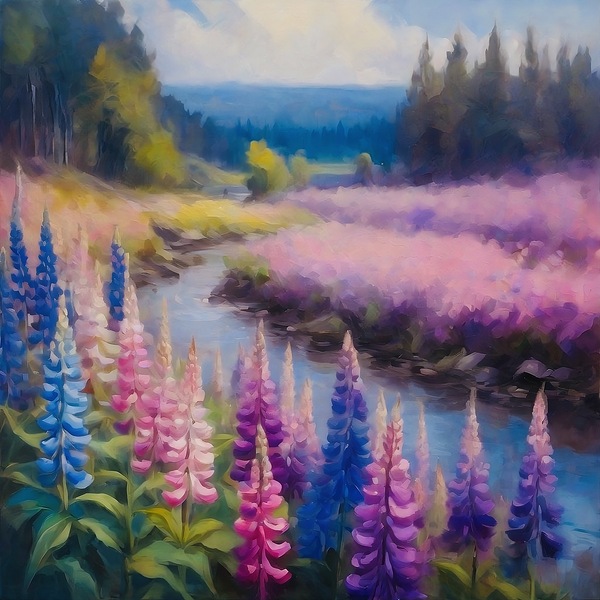 Summer in bloom Print