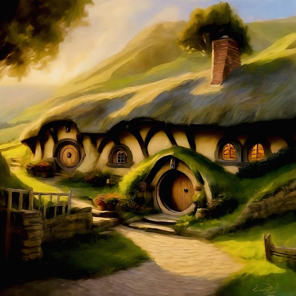 Bag end of the Shire by Island Art Studio