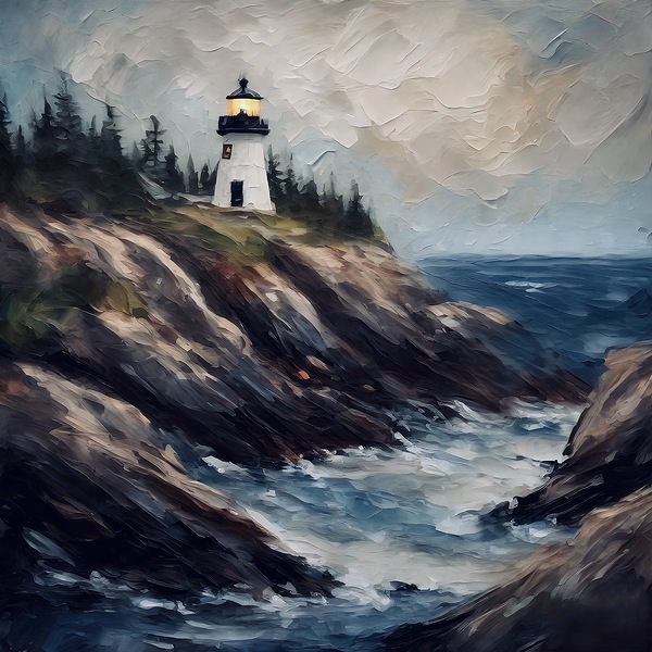 Rugged coast Print