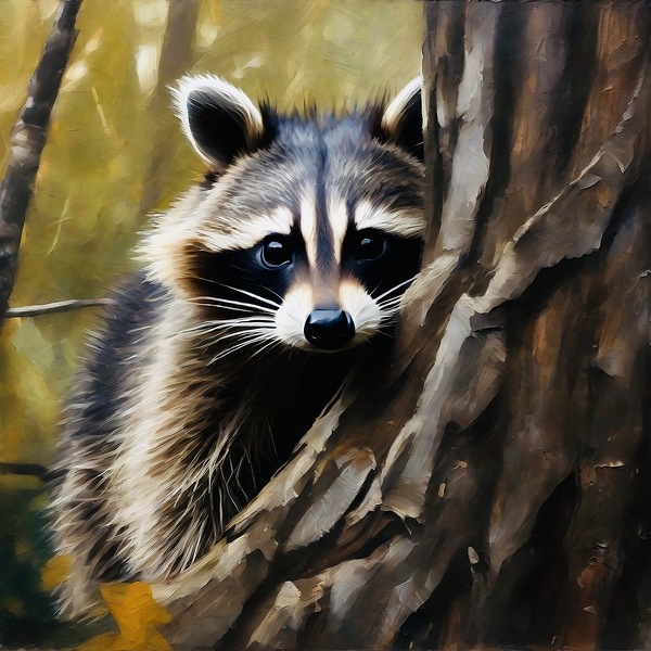 Nature’s cute bandit by Island Art Studio