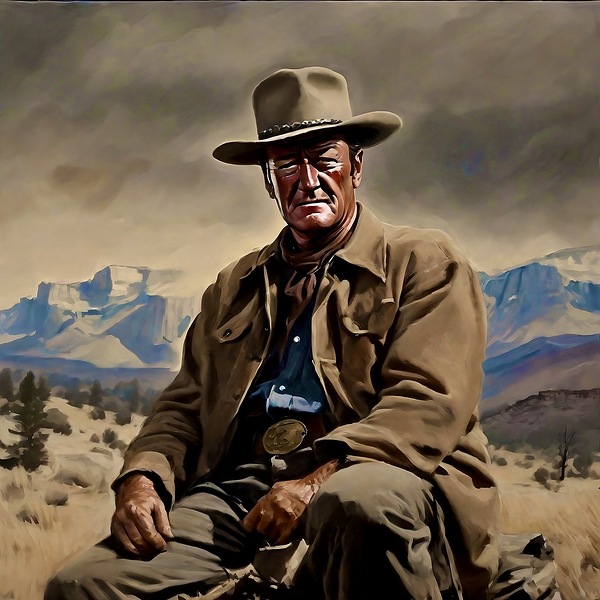 John Wayne Print