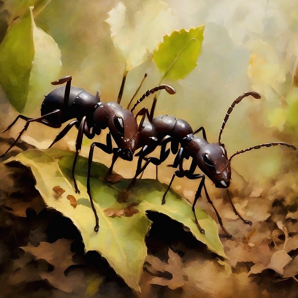 Leaf cutter ants by Island Art Studio