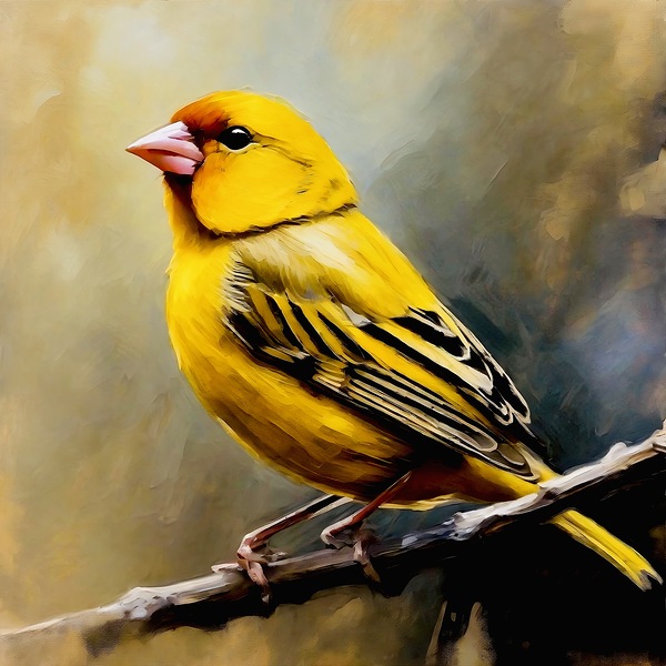 Saffron finch Print
