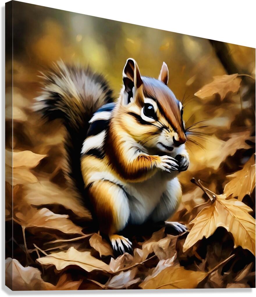 Cheeky forager Canvas Print