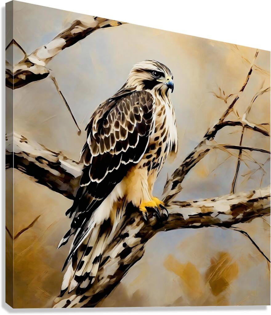 Rough legged hawk Canvas Print