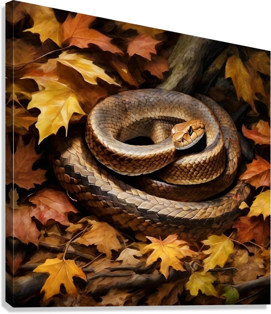 Copperhead snake Canvas Print