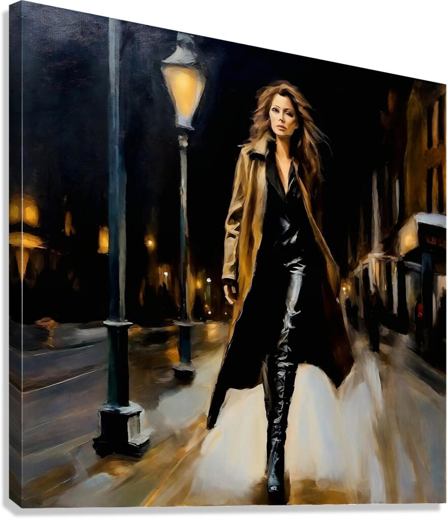Evening walk Canvas Print