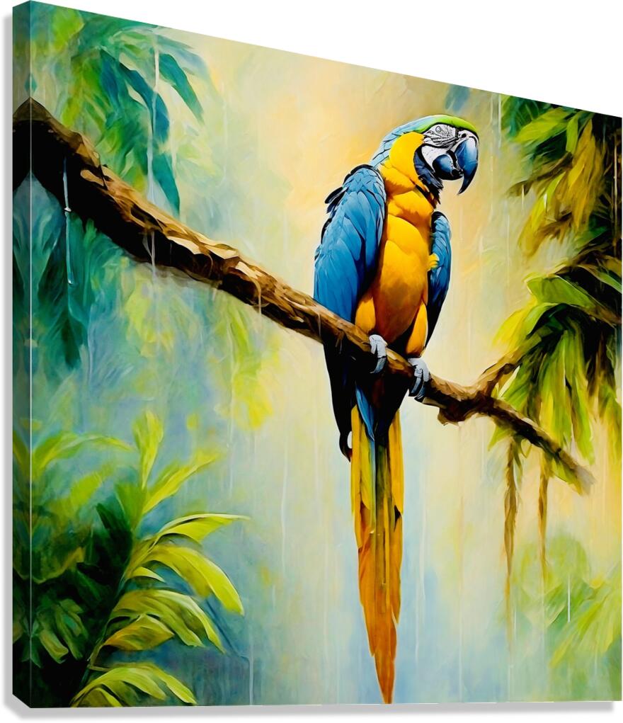 Colourful Macaw Canvas Print