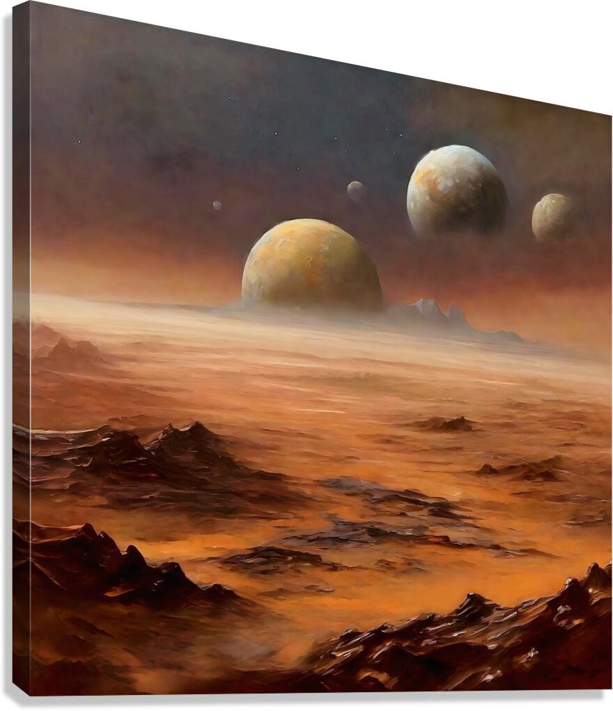 New worlds Canvas Print