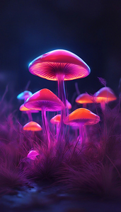 Neon Mushrooms V5
