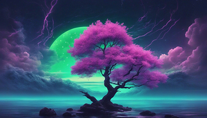 Neon Sakura Tree V2