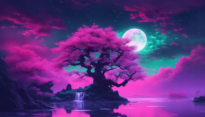 Neon Sakura Tree V3