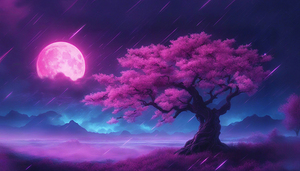 Neon Sakura Tree V9
