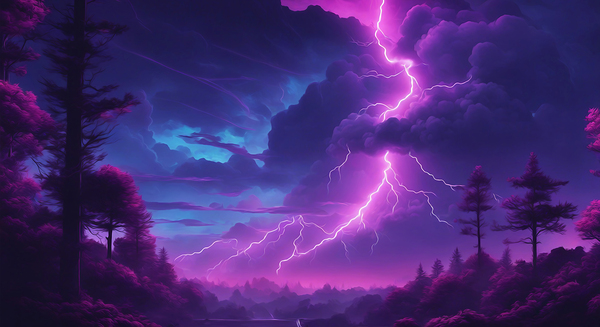Neon Lightning V1 Print