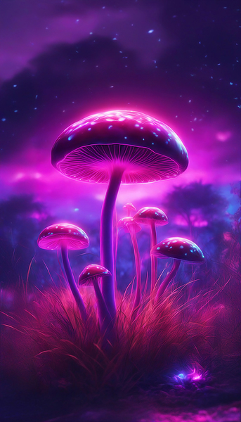Neon Mushrooms V3 by MelloW