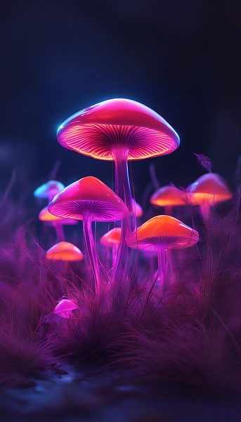 Neon Mushrooms V5 by MelloW