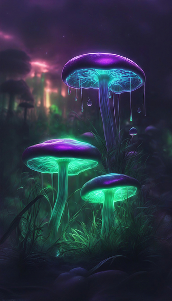 Neon Mushrooms V8 by MelloW