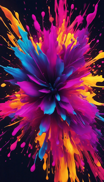 Neon Paint Splashes V1 by MelloW