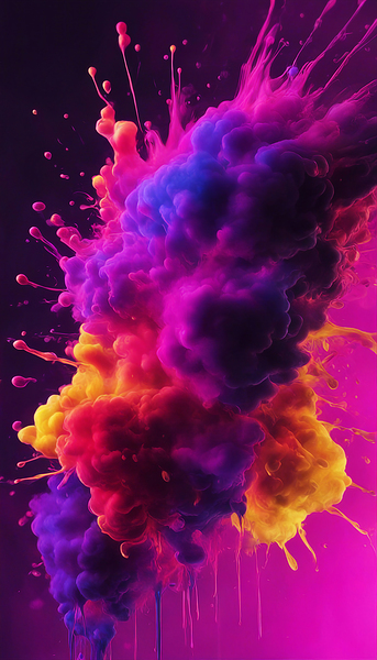 Neon Paint Splashes V10 by MelloW