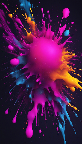 Neon Paint Splashes V5 by MelloW