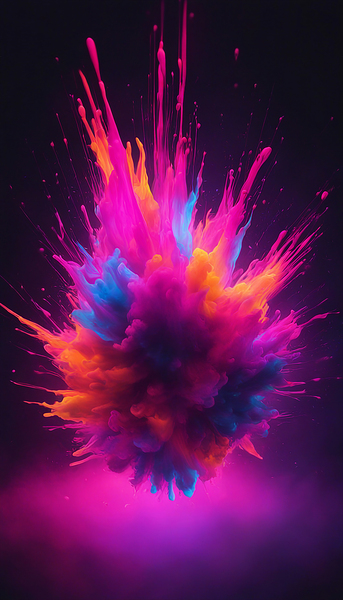 Neon Paint Splashes V8 by MelloW