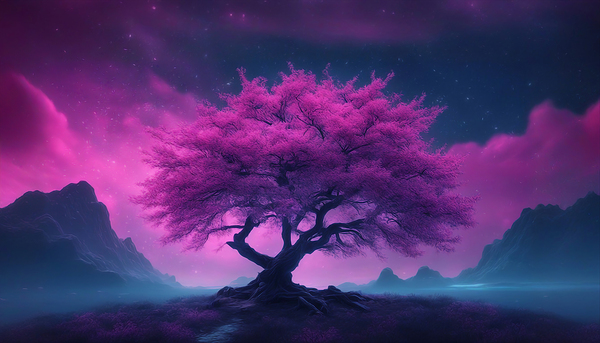 Neon Sakura Tree V10 by MelloW