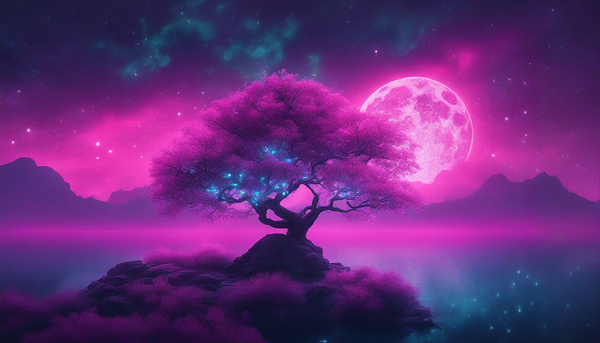 Neon Sakura Tree V8 by MelloW