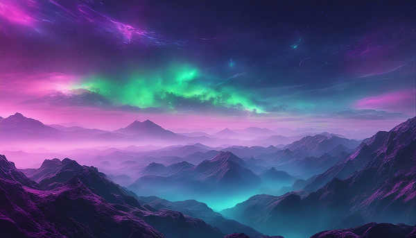 Neon Sky V4 Print